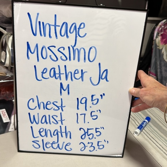 Mossimo Vintage Tan Leather Blazer Jacket Size M - Picture 11 of 13